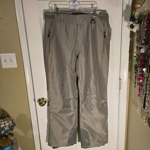 Outdoor‎ Gear Mens Water/Windproof Insulated Gray Polar Ski Pants Small NWT
